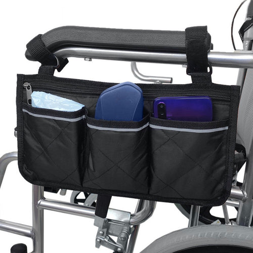 Cycling Walker Bag Rollator Organizer Pockets Wheelchair Scooter
