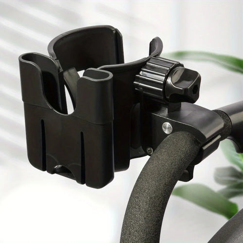 2-in-1 Universal Stroller Water Cup Holder With Phone Holder,