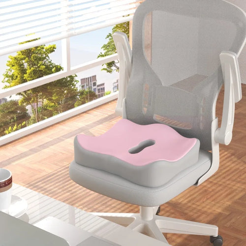【Ergonomic Office Seat Cushion】3-Zone Memory Foam Lumbar Support