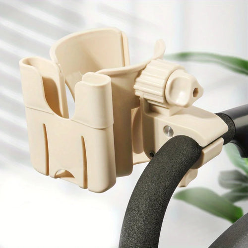 2-in-1 Universal Stroller Water Cup Holder With Phone Holder,