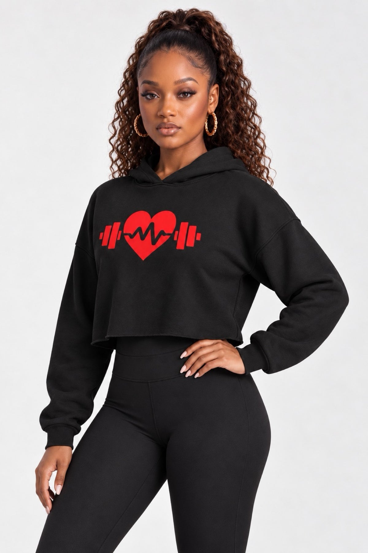 Keka Gym Wear Cropped Hoodie