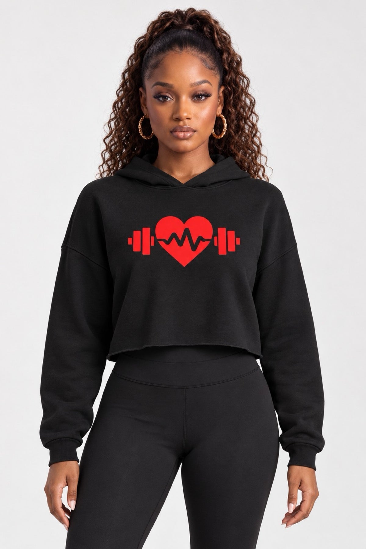 Keka Gym Wear Cropped Hoodie
