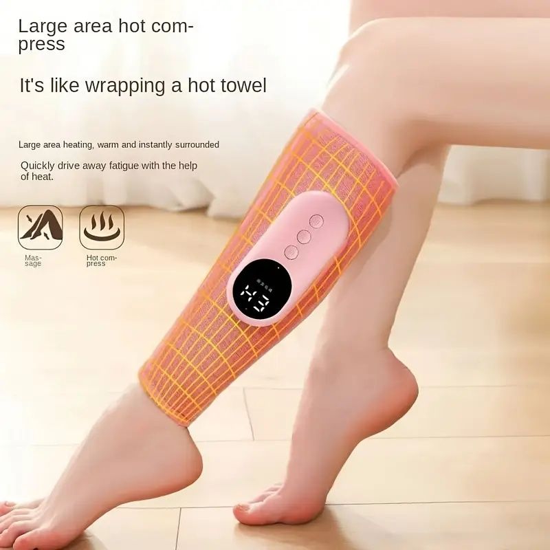 USB-Powered Leg & Calf Massager – 3 Speed Levels + Heat Therapy for