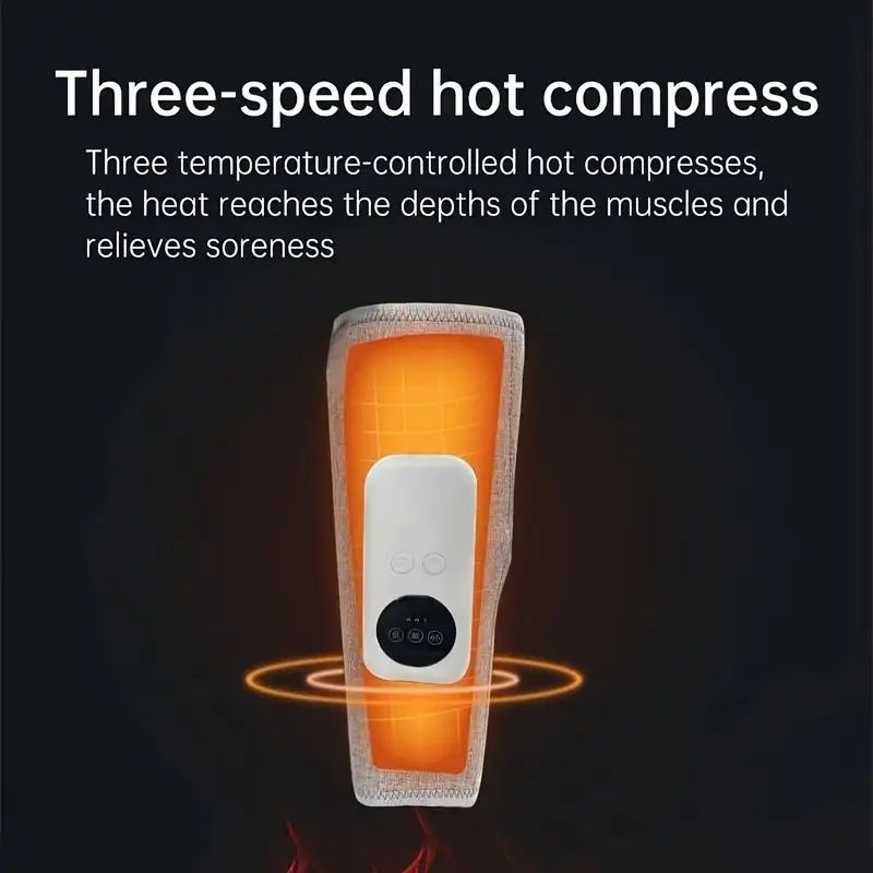 USB-Powered Leg & Calf Massager – 3 Speed Levels + Heat Therapy for