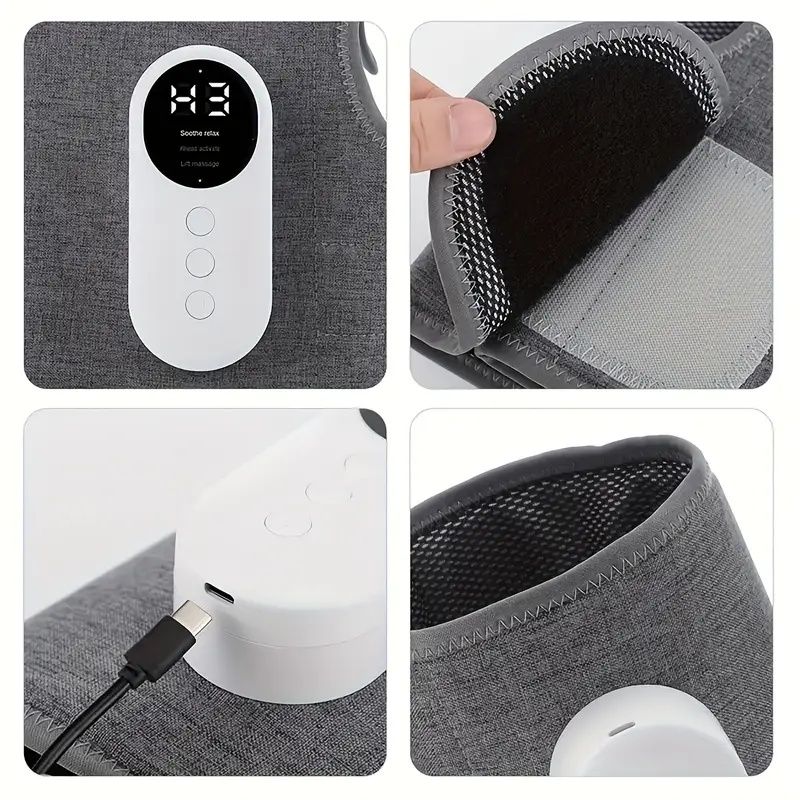 USB-Powered Leg & Calf Massager – 3 Speed Levels + Heat Therapy for